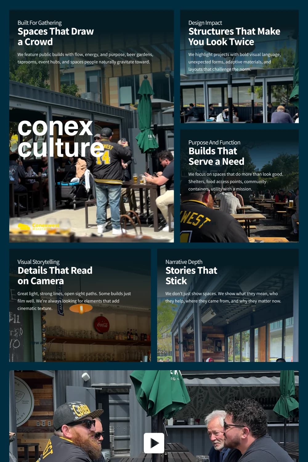 Conex Culture article design