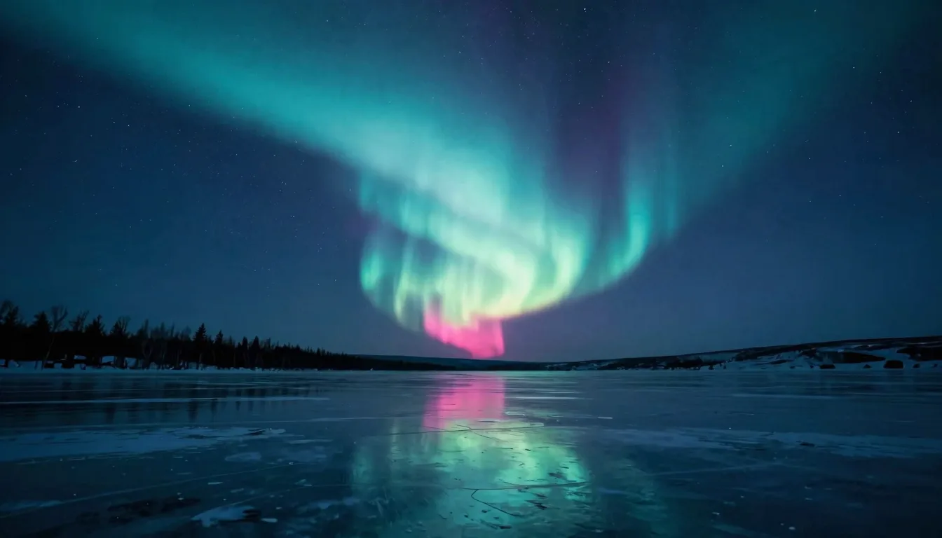 cinematic trail-aspect of electric-blue atmospheric scene with hot-pink sunset accent - companion image for the AI-assisted content real grounding essay