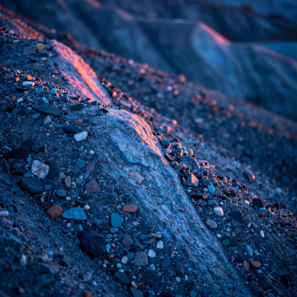 Tight macro of a single ice shard with sharp crystalline fractures, refractive close composition.