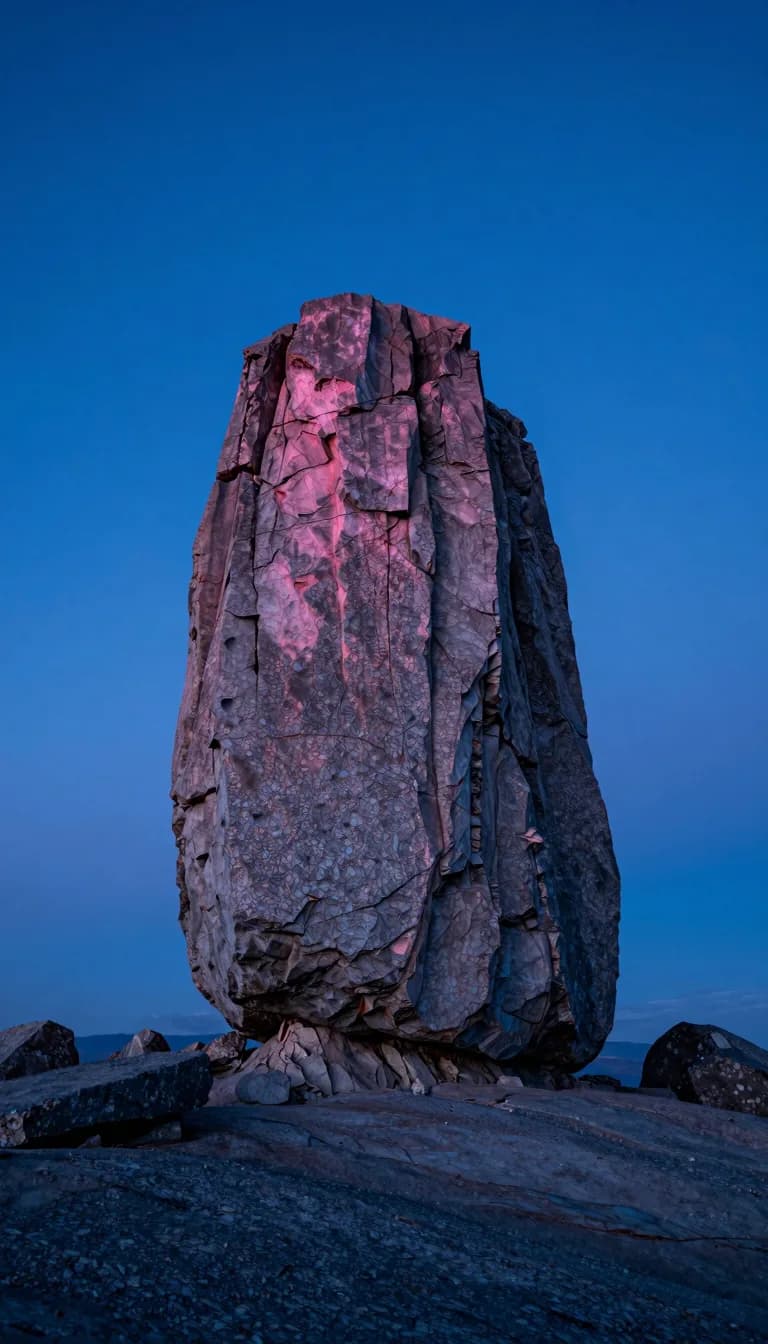 tall vertical of alpine ridge form under electric-blue sky with hot-pink sunset accent - companion image for the Gorgias vs Zendesk for a DTC stack guide