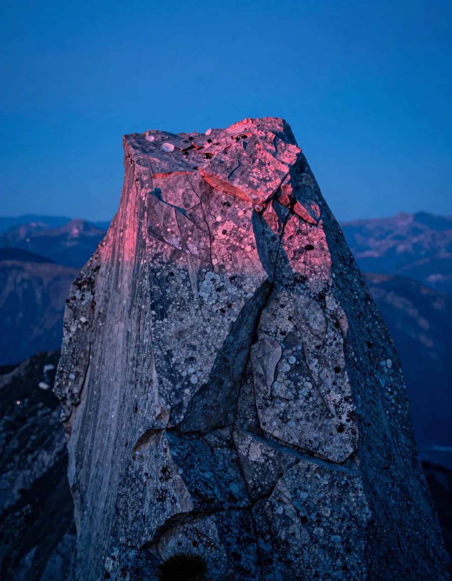 portrait orientation of alpine ridge form under electric-blue sky with hot-pink sunset accent - companion image for the Gorgias vs Zendesk for a DTC stack guide