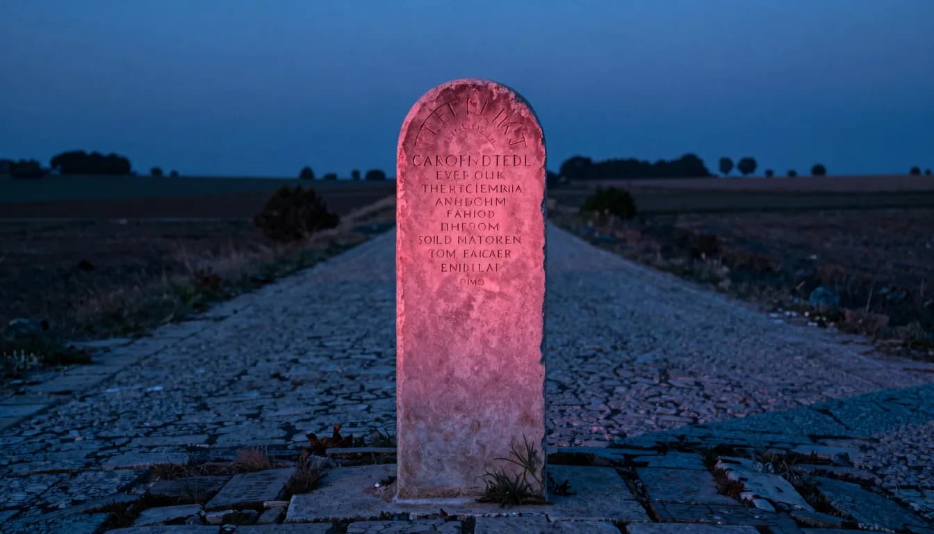 cinematic trail-aspect of architectural form aligned to the horizon under electric-blue sky with hot-pink sunset - companion image for the house of brands vs branded house ecommerce essay