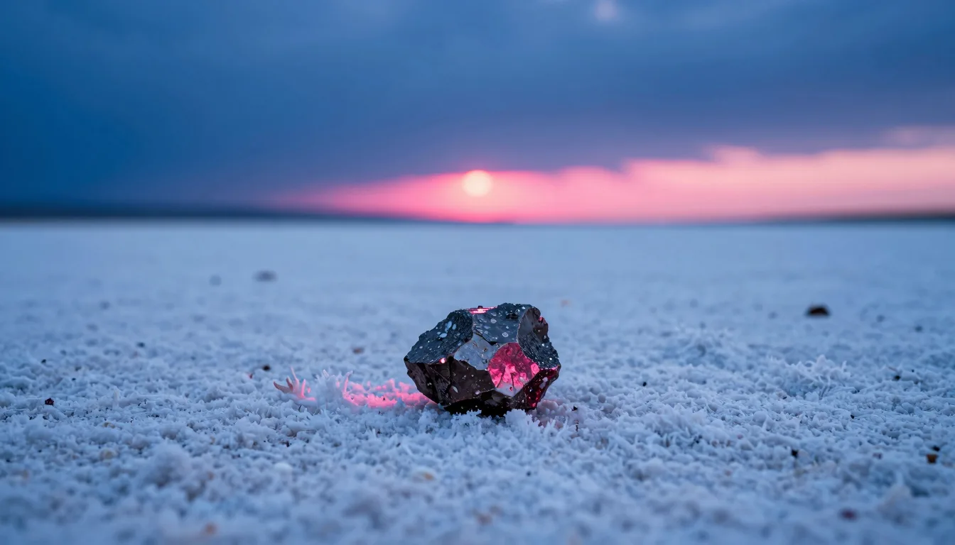 cinematic trail-aspect of dark erratic boulder on a white salt flat under electric-blue sky - companion image for the MCP vs Skills vs Tools comparison