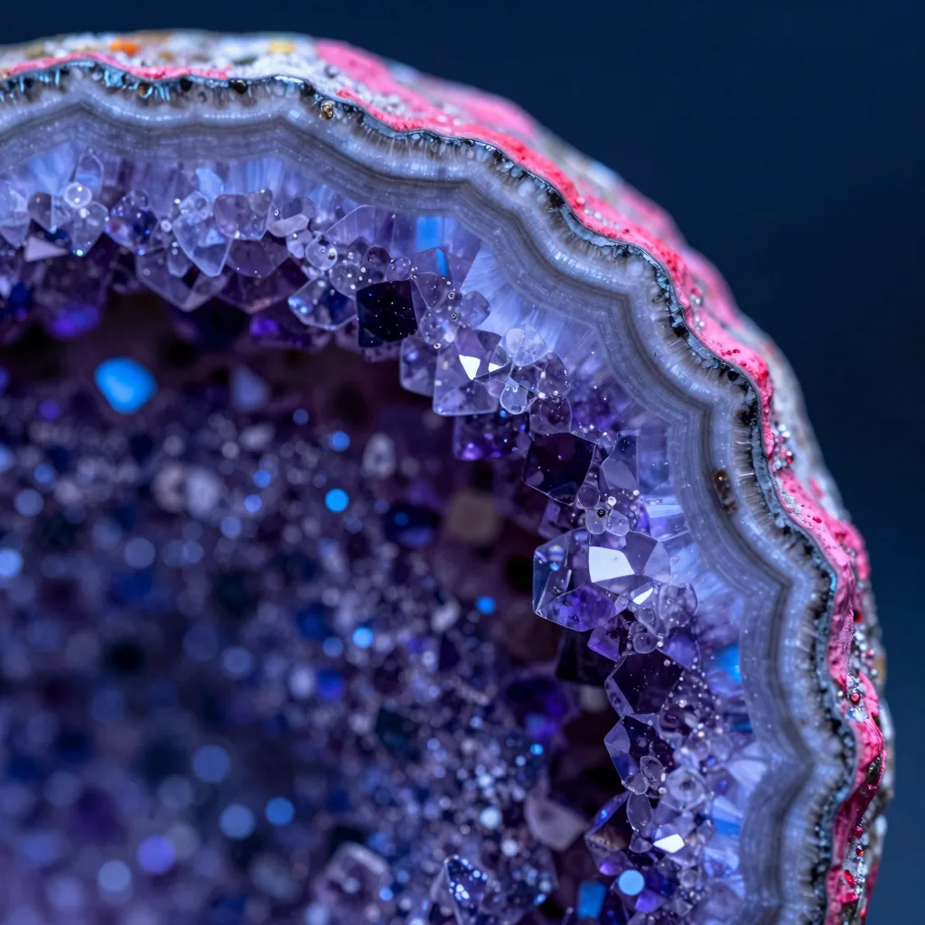 macro detail of mineral stone form against electric-blue sky with hot-pink rim light - companion image for the parallel vs sequential agent dispatch guide