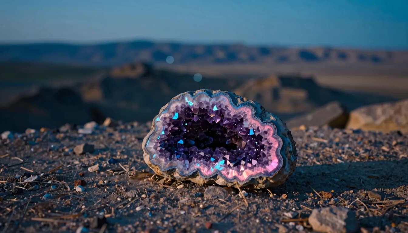 cinematic trail-aspect of mineral stone form against electric-blue sky with hot-pink rim light - companion image for the parallel vs sequential agent dispatch guide
