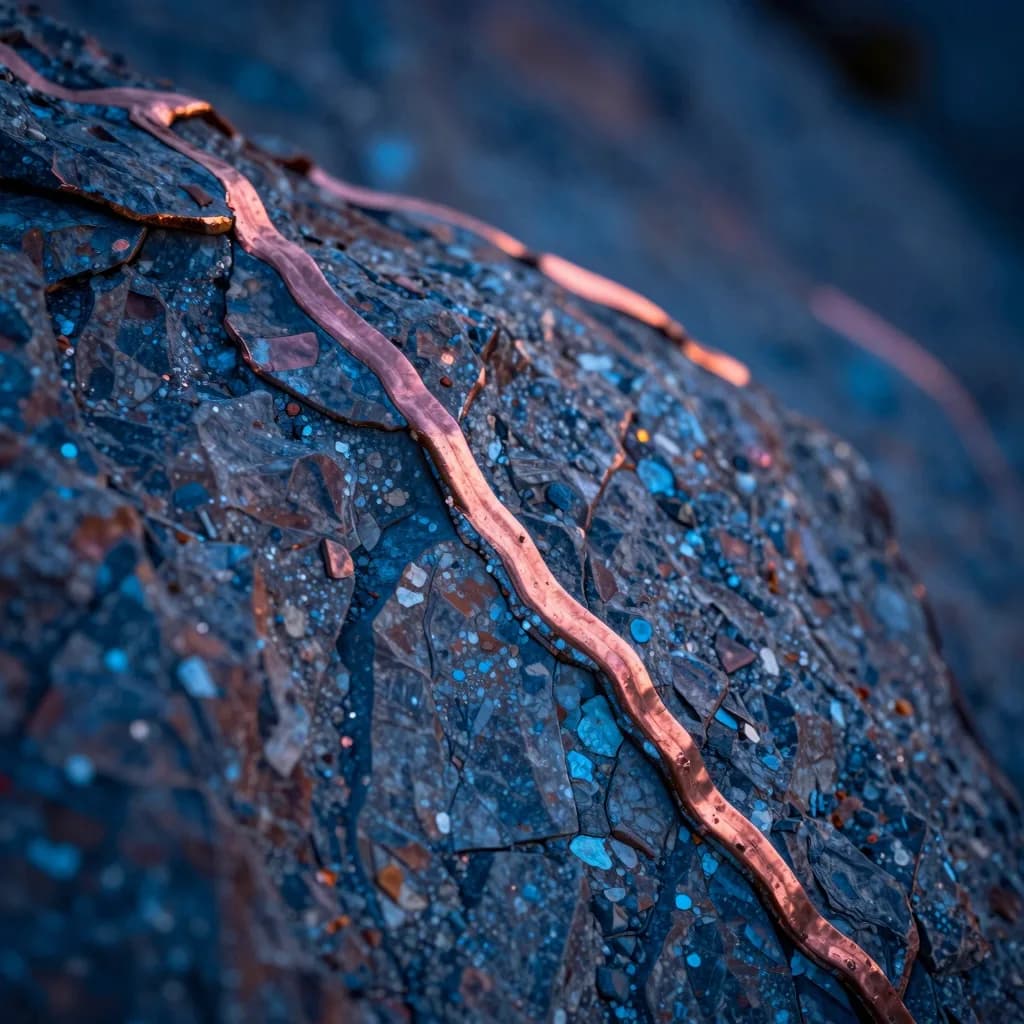 Tight macro of a single ice shard with sharp crystalline fractures, refractive surfaces catching cold light.