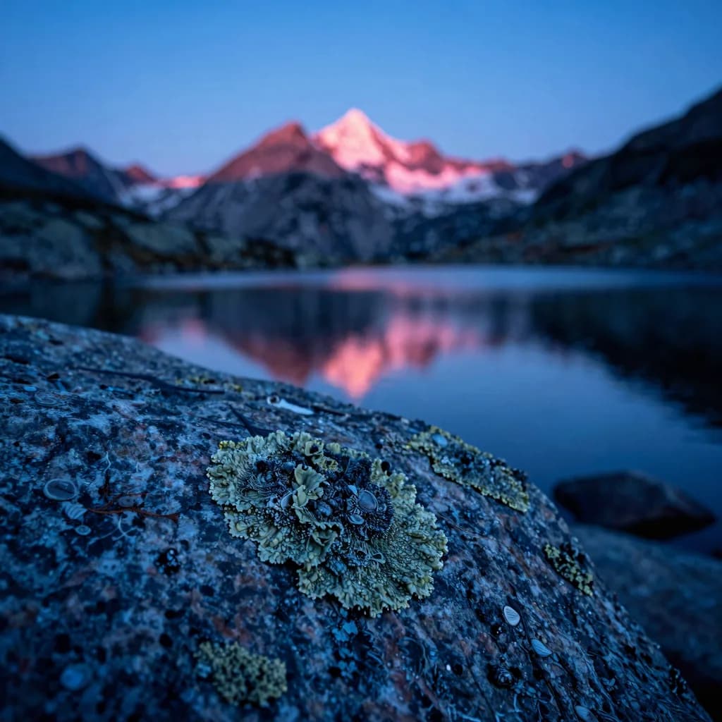 macro detail of alpine ridge form under electric-blue sky with hot-pink sunset accent - companion image for the ROAS is the wrong north-star metric essay