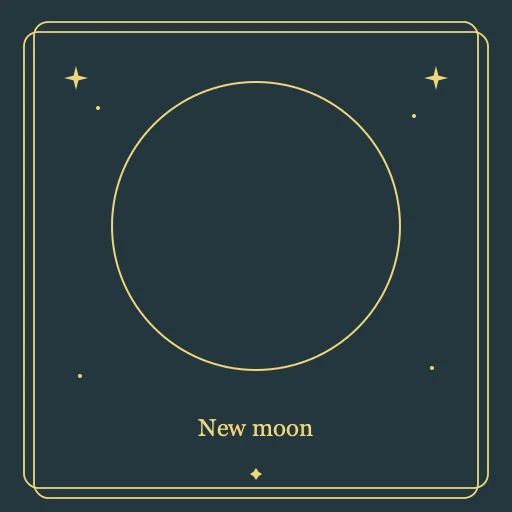 New Moon engraving