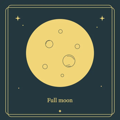 Full Moon engraving