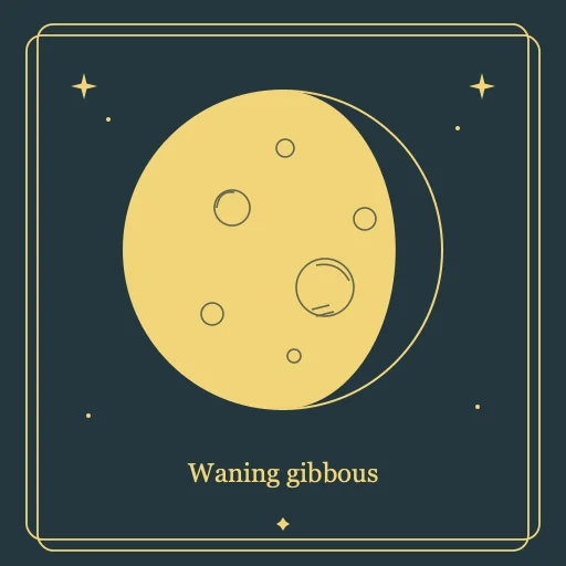 Waning Gibbous engraving