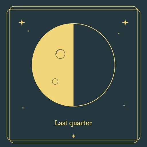 Last Quarter engraving