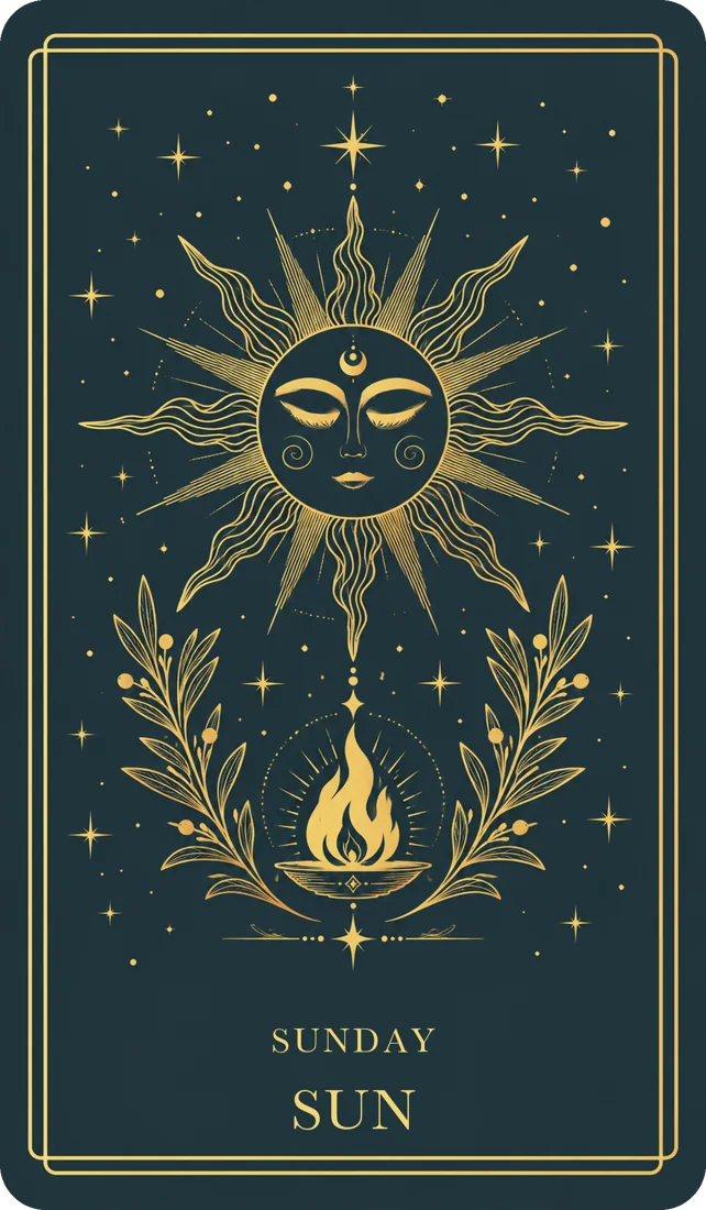 Sunday Sun engraving