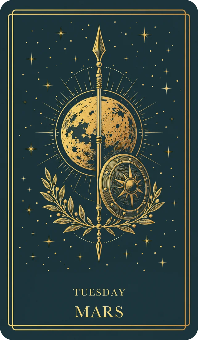 Tuesday Mars engraving