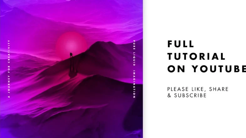 Poster Design 19 Photoshop Hyper-Lapse : Pure Liquid Imagination